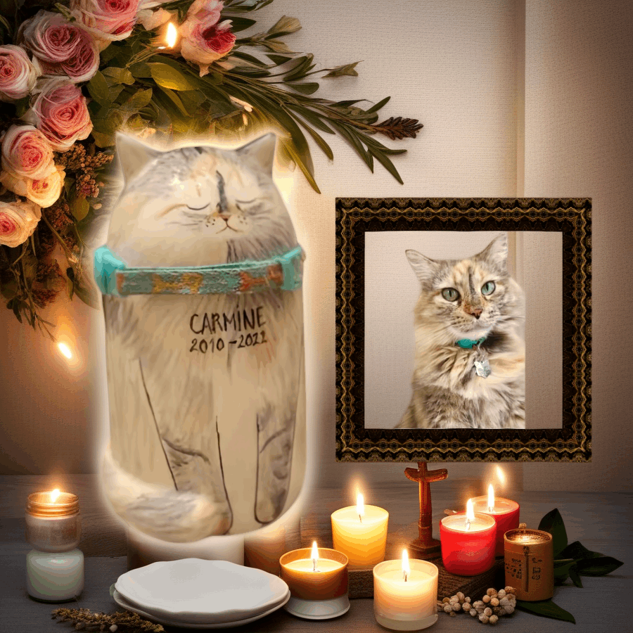 Verified pet parent testimonial about our custom pet urns