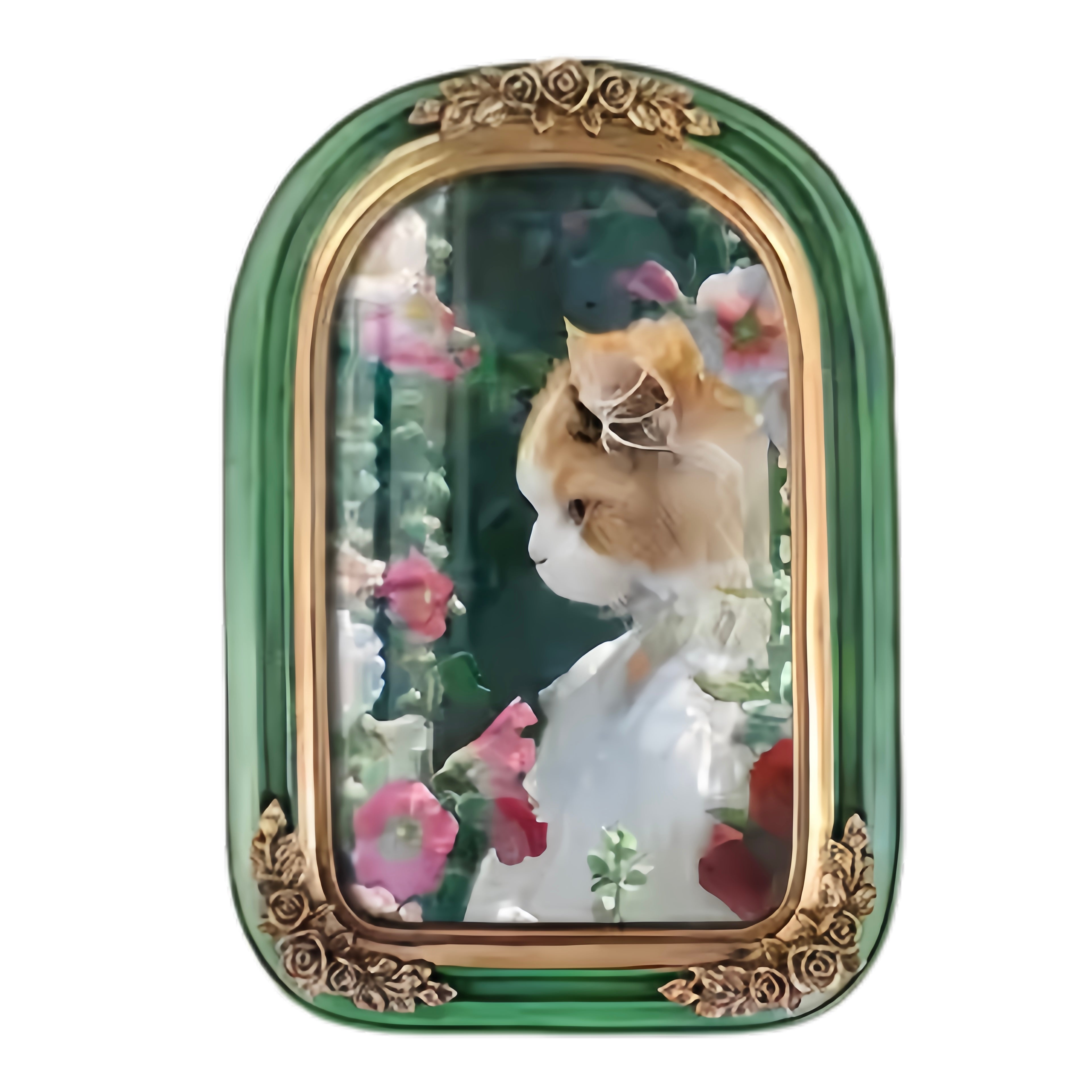 Vintage Style Custom Pet Portrait on Canvas | European Framed Cat & Dog Art Print - Unique Memorial Decor Gift
