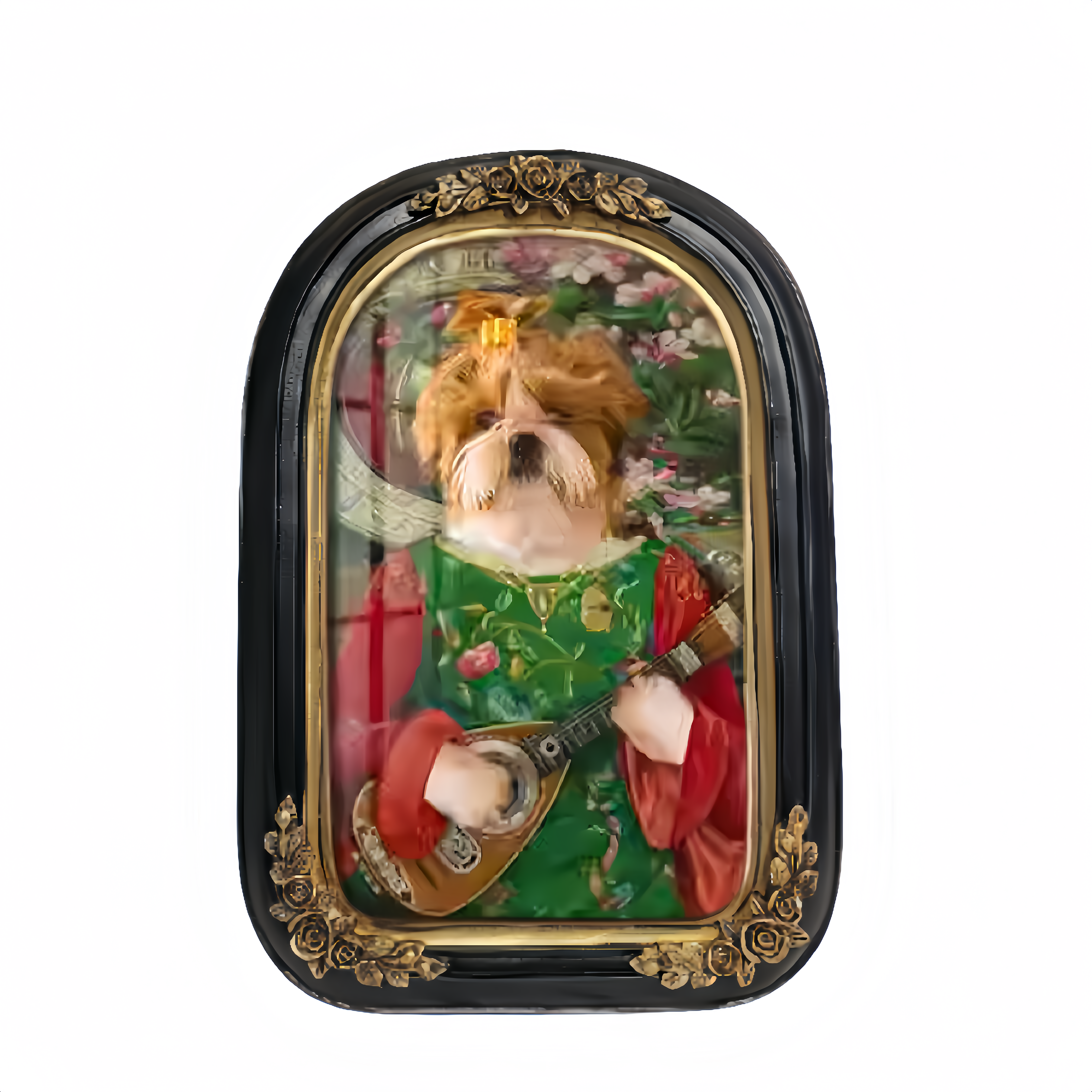 Vintage Style Custom Pet Portrait on Canvas | European Framed Cat & Dog Art Print - Unique Memorial Decor Gift